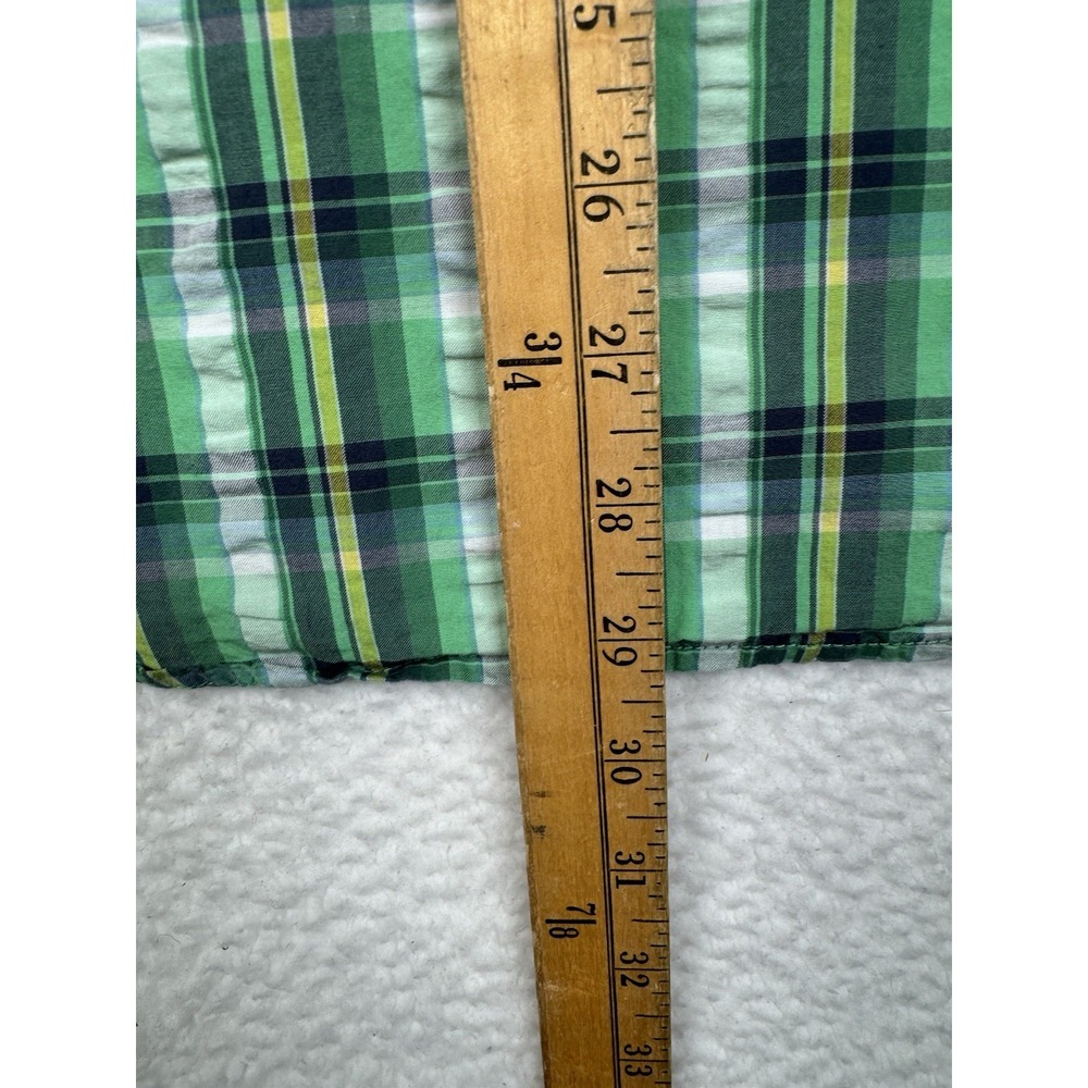 RELWEN Green Plaid Long Sleeve Button Down Shirt Medium - Picture 5 of 8